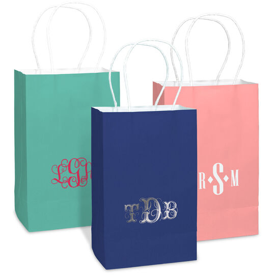 Design Your Own Monogram Medium Twisted Handled Bags
